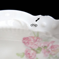 Antique Limoges Platter, Jean Pouyat, JPL Limoges, Pink Peonies, Pink Floral Limoges, Limoges Serving Platter, Vintage Gifts