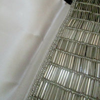 Walborg Beaded Bag, with Rhinestones, Silver Wedding Clutch, Beaded Rhinestone Evening Bag, Vintage Gifts, Make Offer