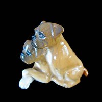 Beswick Boxer Figurine, Pair of Boxer Puppies, Boxer Pups, Two Boxer Dog Figurine, Beswick of England
