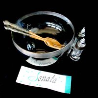 Sterling and Wood Sterling Salad Serving Set, Royal Lancer, Complete 5pc Set, Sterling Handles, Sterling Rimmed, Original Box, Make Offer