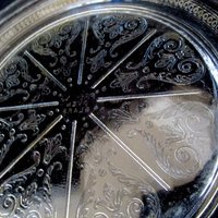 Vintage Fire King Hot Plate or Trivet, Clear Glass, Round Embossed Design, Modern Farmhouse Kitchen, Vintage Gifts