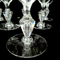 Tiffin Ashland Wine Glasses or Goblets, Tiffin Franciscan Ashland Pattern, Set of 4, 1960s, Excellent Condition, 2 Sets Avail, Vintage Gifts