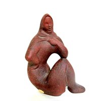 Jihokera Pottery, Woman in Cloak, Tagged and Marked 188, Czechoslovakia, Vintage Gifts, Make Offer