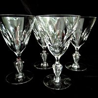 Tiffin Ashland Wine Glasses or Goblets, Tiffin Franciscan Ashland Pattern, Set of 4, 1960s, Excellent Condition, 2 Sets Avail, Vintage Gifts