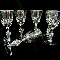 Set of 6 Tiffin Ashland Wine Glasses, Tiffin Franciscan Ashland Pattern, 1960s, Wedding Gift, Vintage Gifts