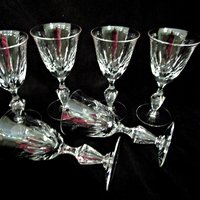 Set of 6 Tiffin Ashland Wine Glasses, Tiffin Franciscan Ashland Pattern, 1960s, Wedding Gift, Vintage Gifts