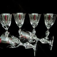 Set of 6 Tiffin Ashland Wine Glasses, Tiffin Franciscan Ashland Pattern, 1960s, Wedding Gift, Vintage Gifts