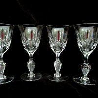 Set of 4 Tiffin Ashland Wine Glasses, Tiffin Franciscan Ashland Pattern, 1960s, Wedding Gift, Excellent Condition, Vintage Gifts