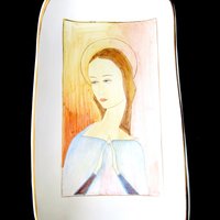 Vintage Madonna Wall Art, Made in Italy, Signed by Artist, Religious Wall Decor, Religious Gift