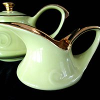 Vintage Yellow Tea Set, Pearl China Co, 22kt Gold, Teapot, Cream Pitcher, Sugar Bowl, Yellow Kitchen, Gift for Tea Lover, Make Offer