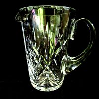Cut Crystal Water Pitcher, Webb Corbett, Royal Doulton, Heavy Lead Crystal, Formal Dining, Elegant Wedding Gift, Make Offer