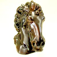Horse Head Bookend Book End, Single Horse Head Bookend, Stallion Statue, Large Horse Bookend, Mid Century Bookend Horse Lover, Make Offer