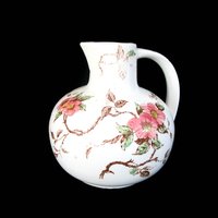 Vintage Teapot or Pitcher, Springtime, Hand Painted, Nasco Springtime Jug, Flowers and Branches, Farmhouse Kitchen Decor