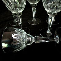 Nachtmann Bonn Cordials or Liquors, Set of 6, Cut Crystal, German Fine Stemware, Wedding Gift, Excellent Condition