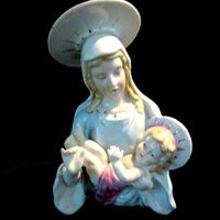 Madonna and Child Figurine, Religious Gift, First Communion, Confirmation Gift, Baptism or Christening Gift