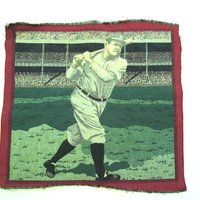 Babe Ruth Tapestry, Pillow Front Panel or Cover, Gift for Baseball Fan, Make Offer