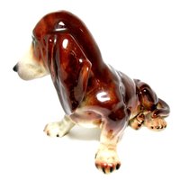 Dachshund Statue or Large Figurine, Mid Century, Weiner Dog Statue, Large 8 Inches Long, Gift for Dachshund Lover, Made in Western Germany