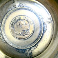 Mackinac Island Souvenir, Pin or Trinket Dish, Cufflink Holder, Jewelry Dish, Bates and Klinke, Attleboro Mass