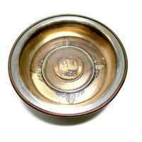 Mackinac Island Souvenir, Pin or Trinket Dish, Cufflink Holder, Jewelry Dish, Bates and Klinke, Attleboro Mass