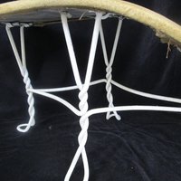 Antique Shoe Store Stool, Salesmans Seat, Wrought Iron, Shoe Salesmens Footstool, Closet Stool or Ottoman
