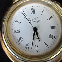 Imperial Limoges Egg Quartz Clock, Pink Florals, Ornate Gold Rims, Limoges Egg with Clock, Mothers Day Gift