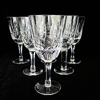 Waterford Wedgwood Wine Glasses or Water Goblets, Galway Ireland, Set of 6, Irish Crystal,  Wedding Gift, Replacement Stemware