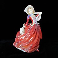 Royal Doulton Figurine, Autumn Breezes, Retired, Made in England