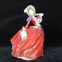 Royal Doulton Figurine, Autumn Breezes, Retired, Made in England