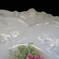 RS Prussia Bowl, Large Rose Bowl, Authentic RS Prussia Hallmark, Light and Translucent Porcelain, Wedding Gift