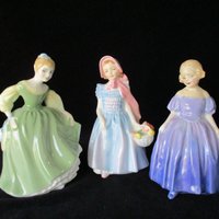 Royal Doulton Figurines, Pretty Women, Fair Maiden, Wendy, Marie, Set of 3, Gift for Royal Doulton Collector