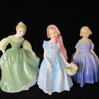 Royal Doulton Figurines, Pretty Women, Fair Maiden, Wendy, Marie, Set of 3, Gift for Royal Doulton Collector