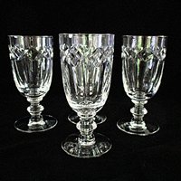 Tiffin Franciscan Large Liquors, 7394 4, Juice Glasses, Cut Vertical and Crisscross, Set of 4, Wedding Gift