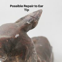 Bronze German Shepherd Dog, M Fiot, Antique Bookend or Figurine, Marked M Fiot, French Sculptor, 1920s