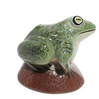 Frog Statue, Garden Decor, Clay Frog, Yard Art, Gift for Frog Lover