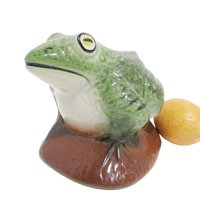 Frog Statue, Garden Decor, Clay Frog, Yard Art, Gift for Frog Lover