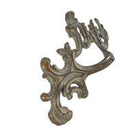 French Provencial Drawer Pulls, Heavy Brass, Ornate Scrolling Design, Back Mount, 2.5 Inch Back Mounting, Hardware Included, Multiples Avail