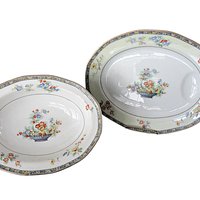 Antique Theodore Haviland Montreux China, Serving Bowl and Platter, Limoges France, Completer Pieces, Wedding Gift, 1920s