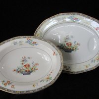 Antique Theodore Haviland Montreux China, Serving Bowl and Platter, Limoges France, Completer Pieces, Wedding Gift, 1920s
