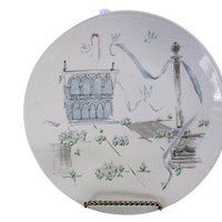 Rosenthal Plaza China, Dinner Plates, Set of 4, Artist Raymond Loewry, Selb Germany, City Plaza, Mid Century, Excellent, 2 Sets Available