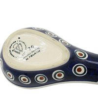 Spoon Rest, Polish Pottery, Boleslawiec Pottery. Dark Navy Blue, Kitchen Supplies