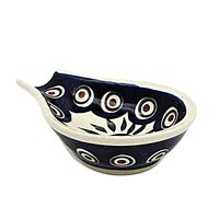 Spoon Rest, Polish Pottery, Boleslawiec Pottery. Dark Navy Blue, Kitchen Supplies