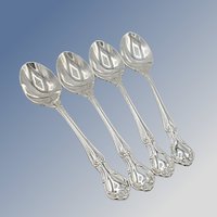 Reed & Barton Rathmore Silver Plate, Tablespoons, Place Spoons, Set of 4, Glossy Finish, Replacement Silverware, Flatware Pieces