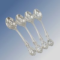 Reed & Barton Rathmore Silver Plate, Tablespoons, Place Spoons, Set of 4, Glossy Finish, Replacement Silverware, Flatware Pieces