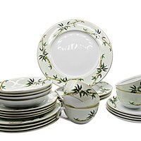 Kent China, Bali Hai, 24pc Starter Set, Made in Japan, Tropical Midcentury Dinnerware , 2 Sets Available, Excellent Condition, Wedding Gift