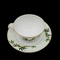 Kent China, Bali Hai, Cup and Saucer Set, Tropical Mid Century Dinnerware, Completer or Replacement Pieces, Excellent Condition, Japan