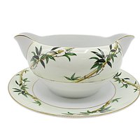 Kent China, Bali Hai, Gravy Boat, Underplate, Tropical Mid Century Dinnerware, Completer or Replacement Pieces, Excellent Condition, Japan