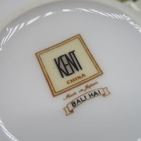 Kent China, Bali Hai, Creamer and Sugar Bowl, Tropical Mid Century Dinnerware, Completer or Replacement Pieces, Excellent Condition, Japan