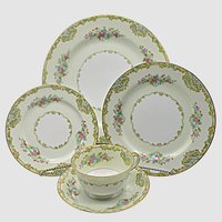 Noritake China, Alvin Pattern, 5pc Place Settings AND Replacement Pieces, Wedding Gift, Excellent Condition, 1930s