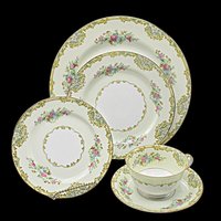 Noritake China, Alvin Pattern, 5pc Place Settings AND Replacement Pieces, Wedding Gift, Excellent Condition, 1930s