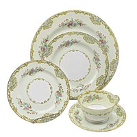 Noritake China, Alvin Pattern, 5pc Place Settings AND Replacement Pieces, Wedding Gift, Excellent Condition, 1930s